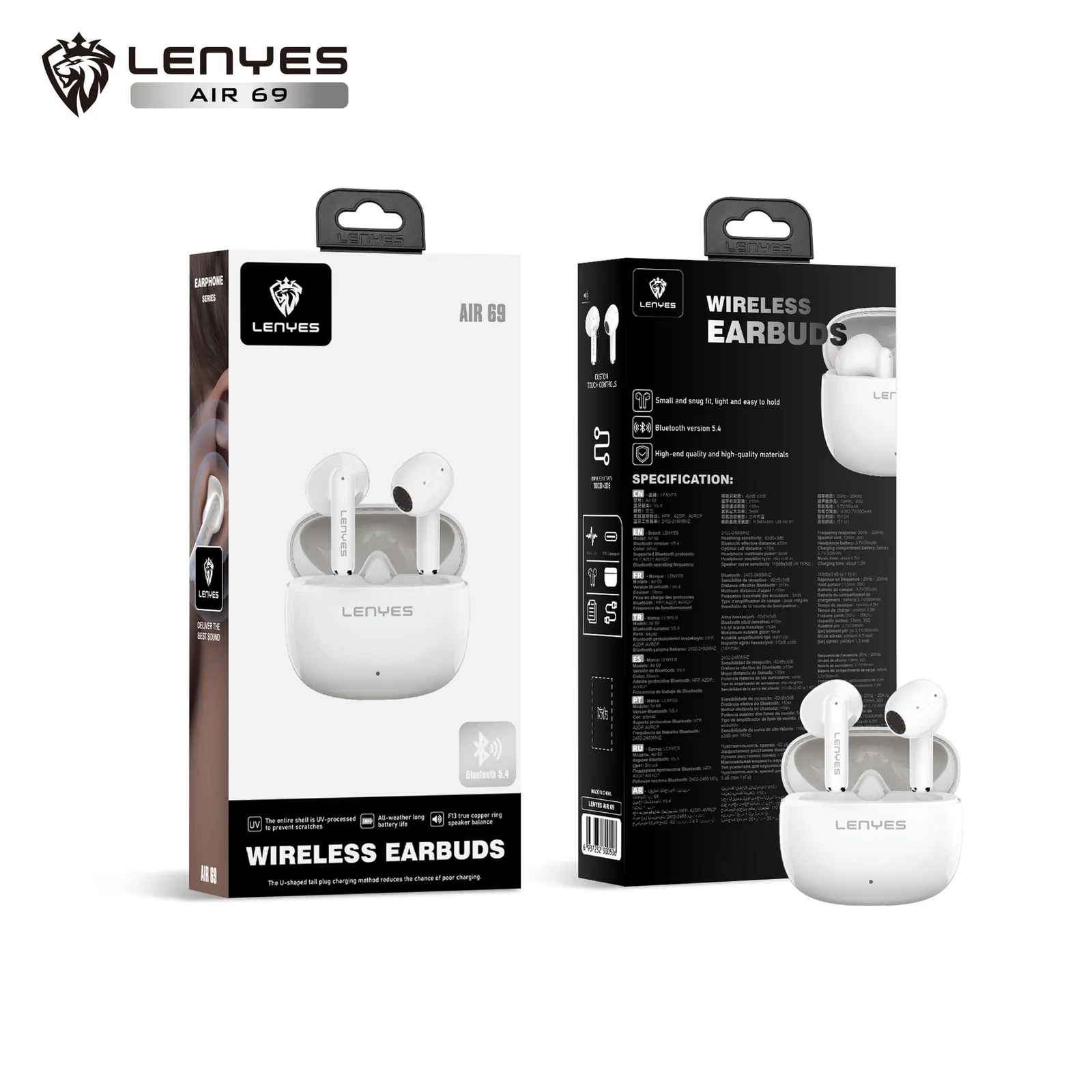 Lenyes Wireless Earbuds AIR 69