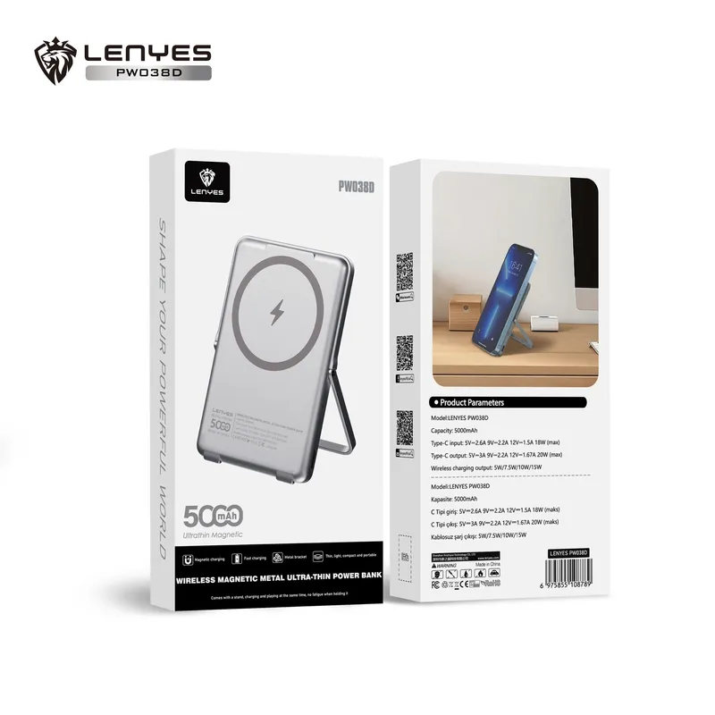 Lenyes 5,000 mAh Power Bank PW038D
