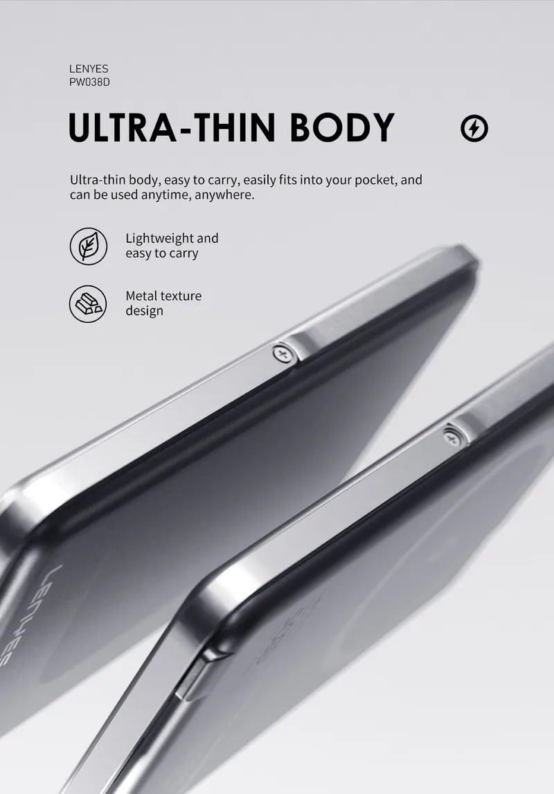 Lenyes 5,000 mAh Power Bank PW038D