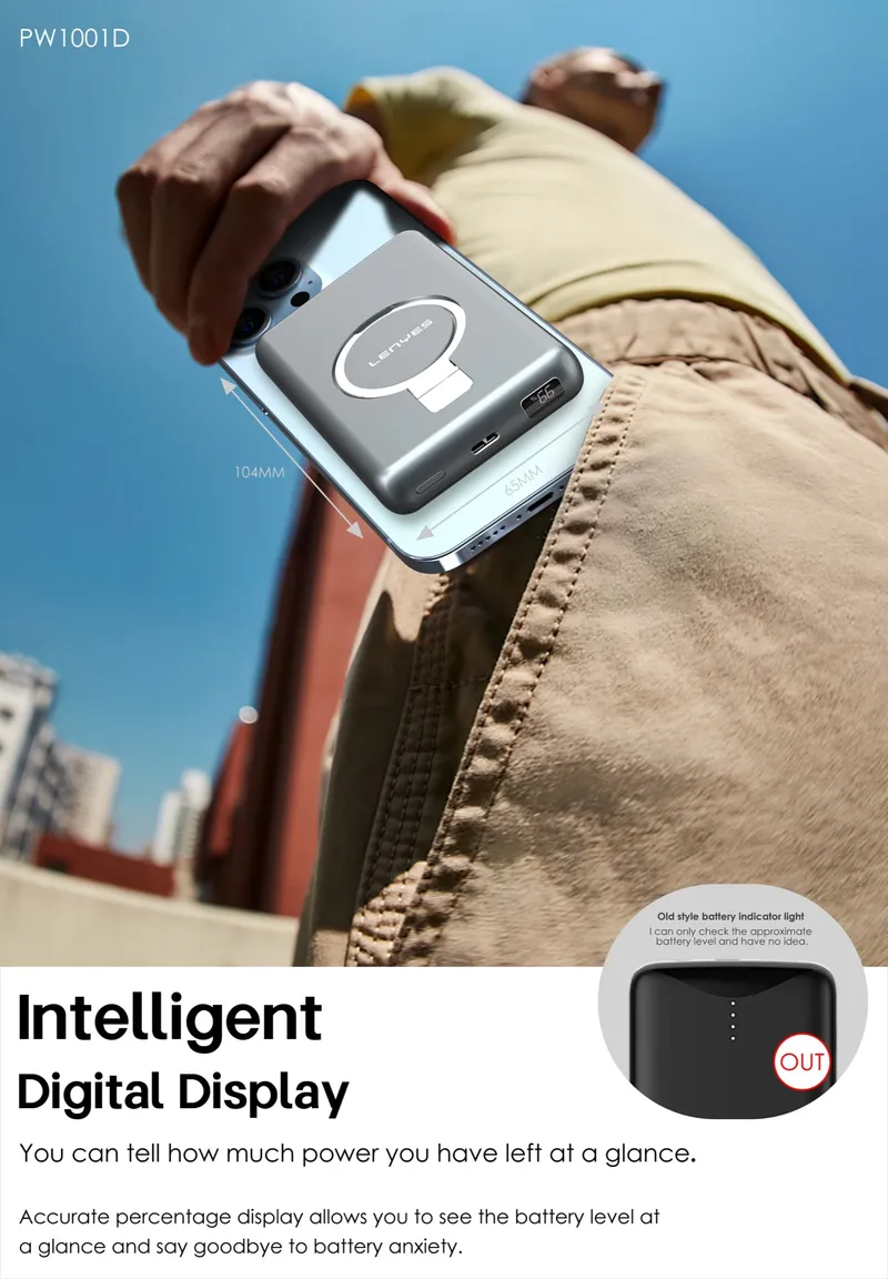 Lenyes 10,000 mAh Power Bank PW1001D