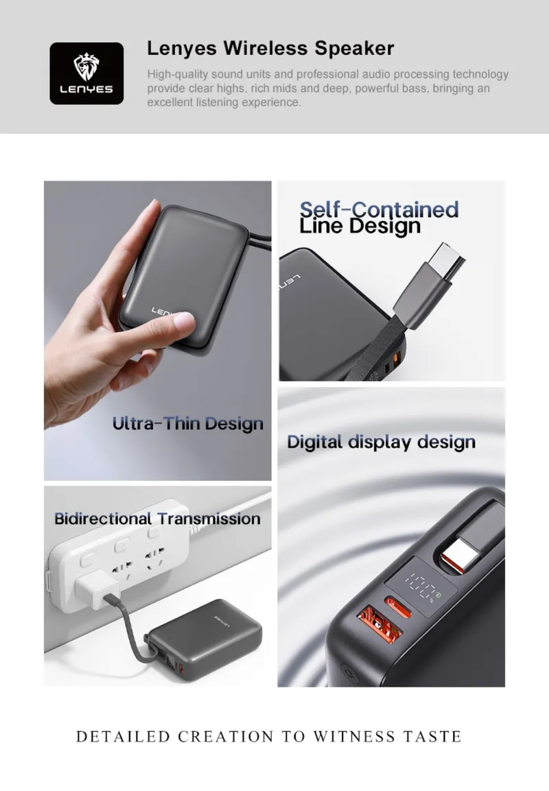Lenyes 20,000 mAh Power Bank PX271D