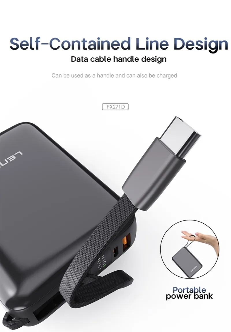 Lenyes 20,000 mAh Power Bank PX271D