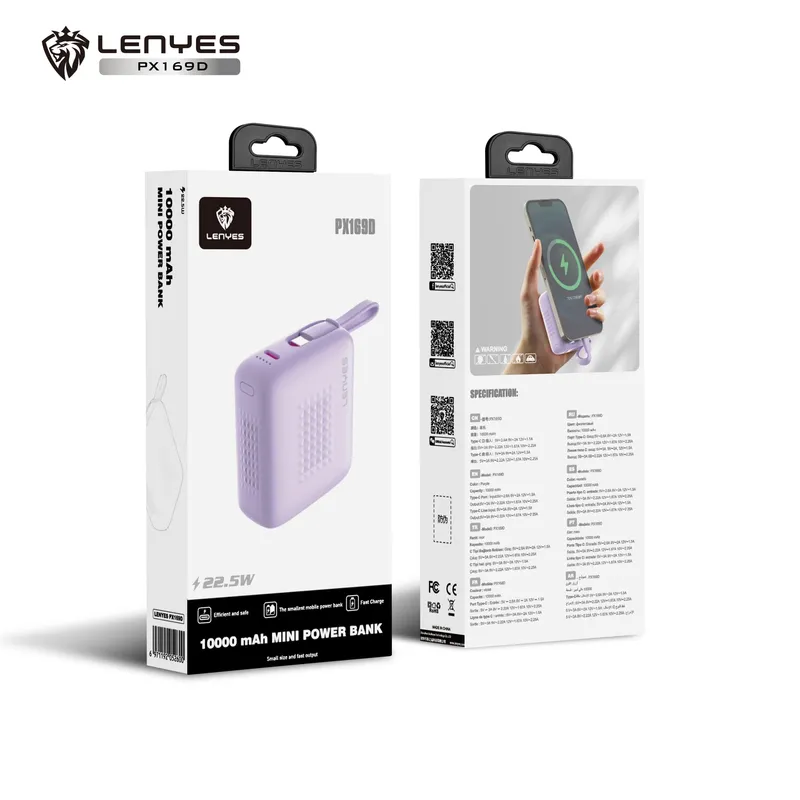 Lenyes 10,000 mAh Power Bank PX169D