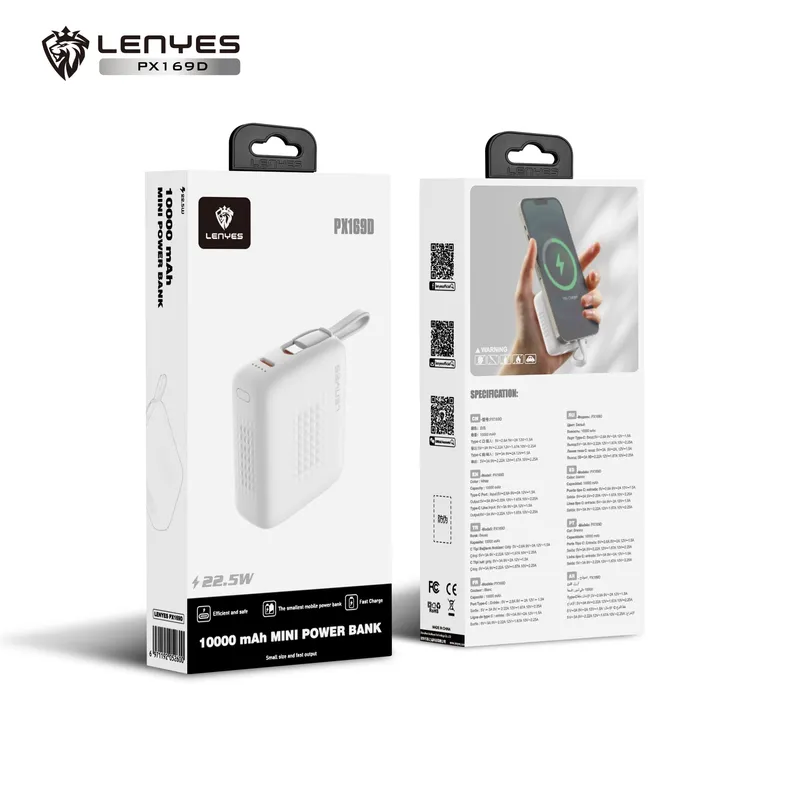 Lenyes 10,000 mAh Power Bank PX169D