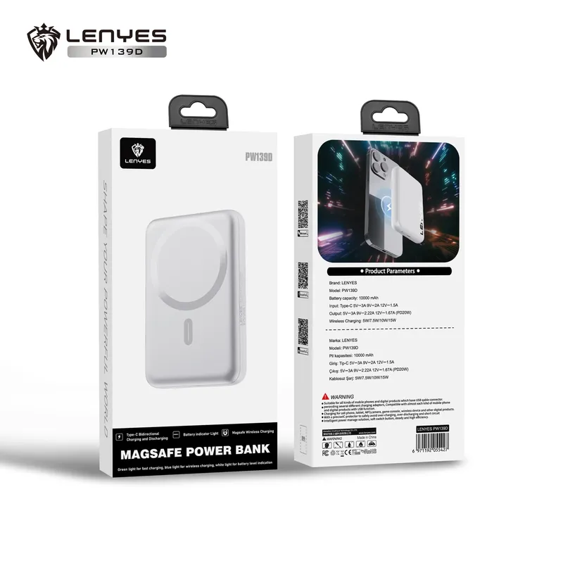 Lenyes 10,000 mAh Power Bank PW139D