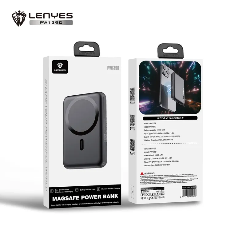 Lenyes 10,000 mAh Power Bank PW139D