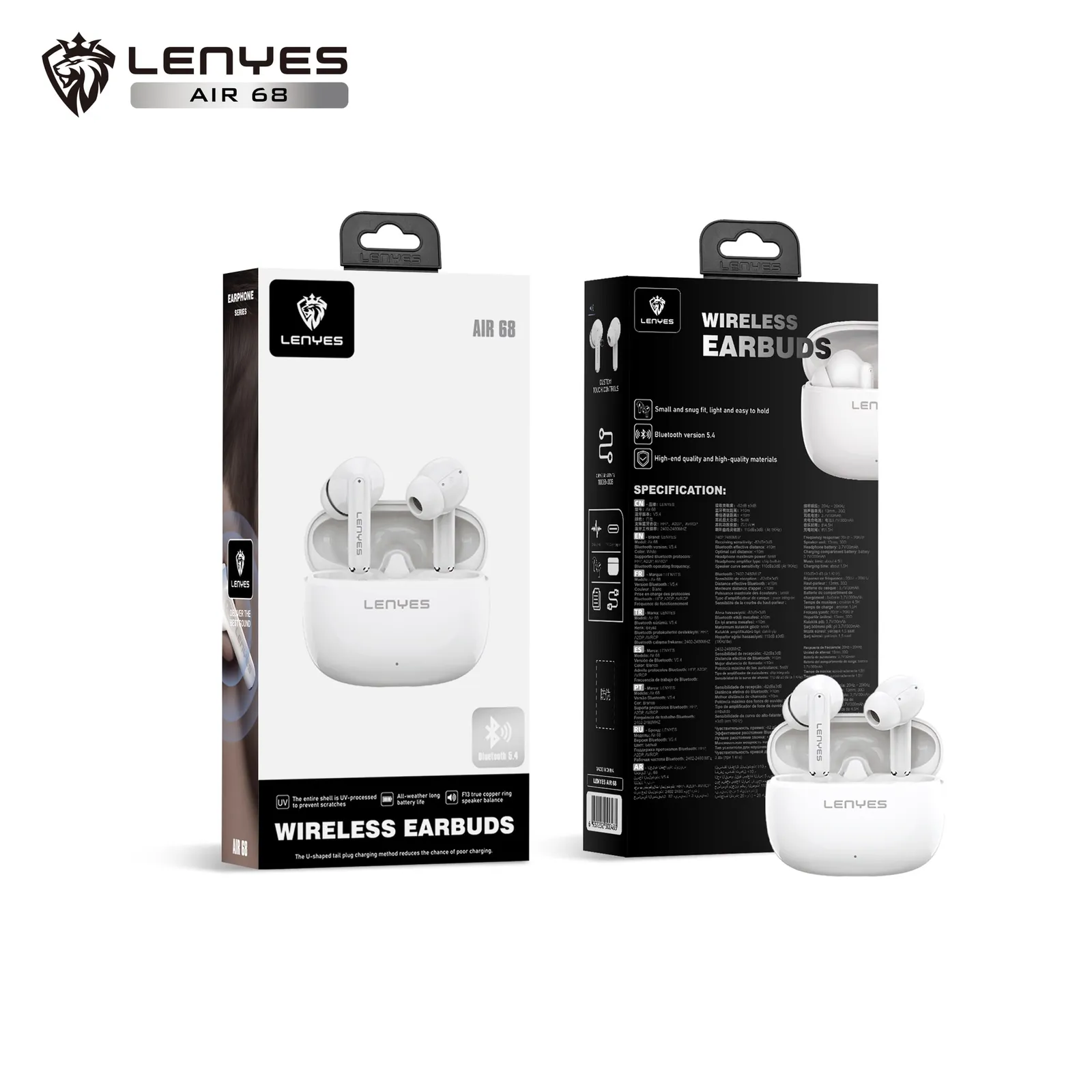 Lenyes Wireless Earbuds AIR 68