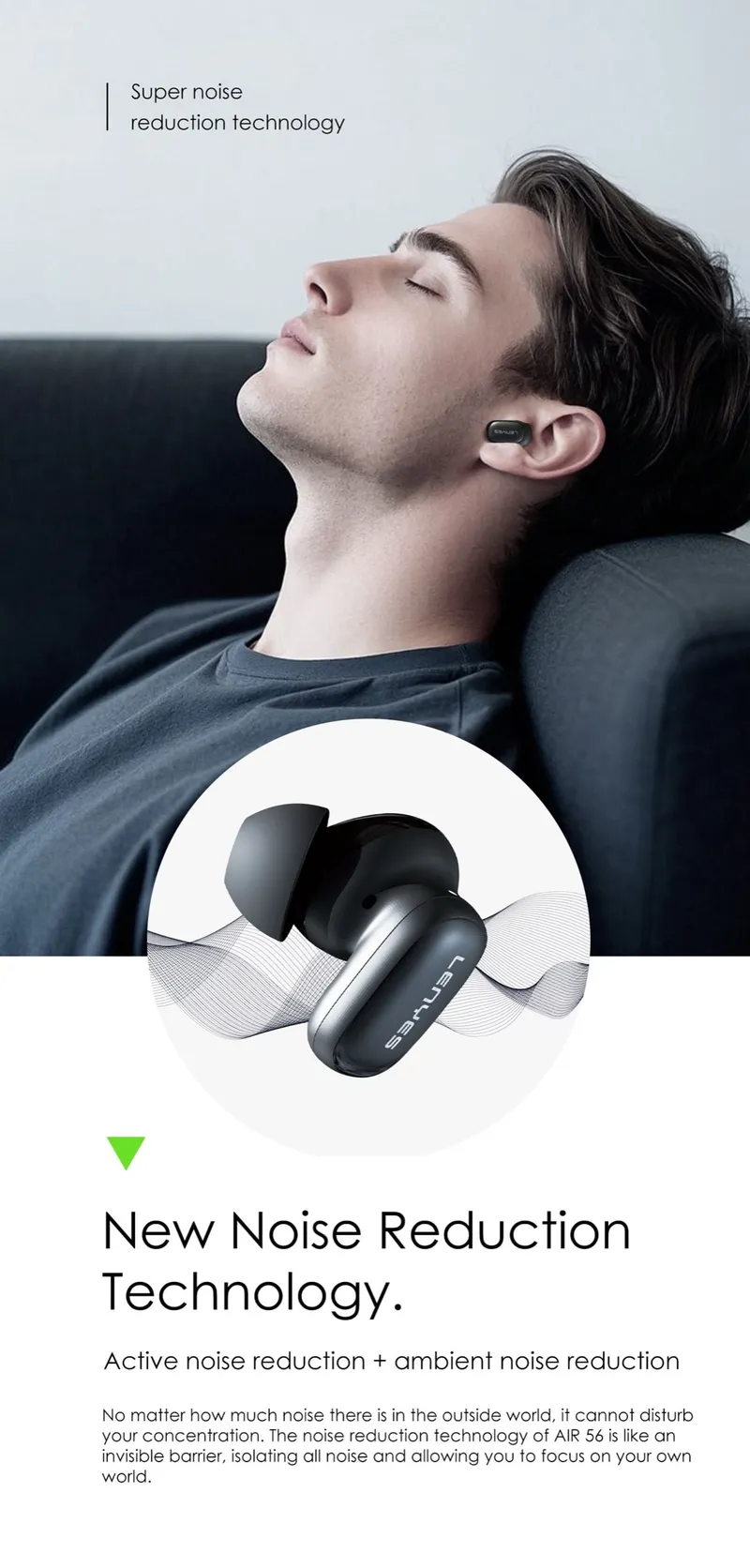Lenyes Wireless Earbuds AIR 56
