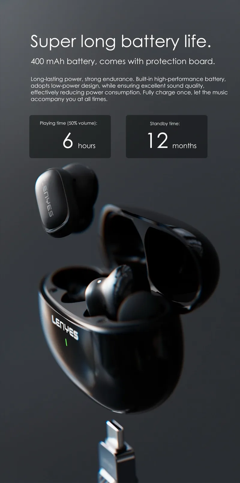 Lenyes Wireless Earbuds AIR 56