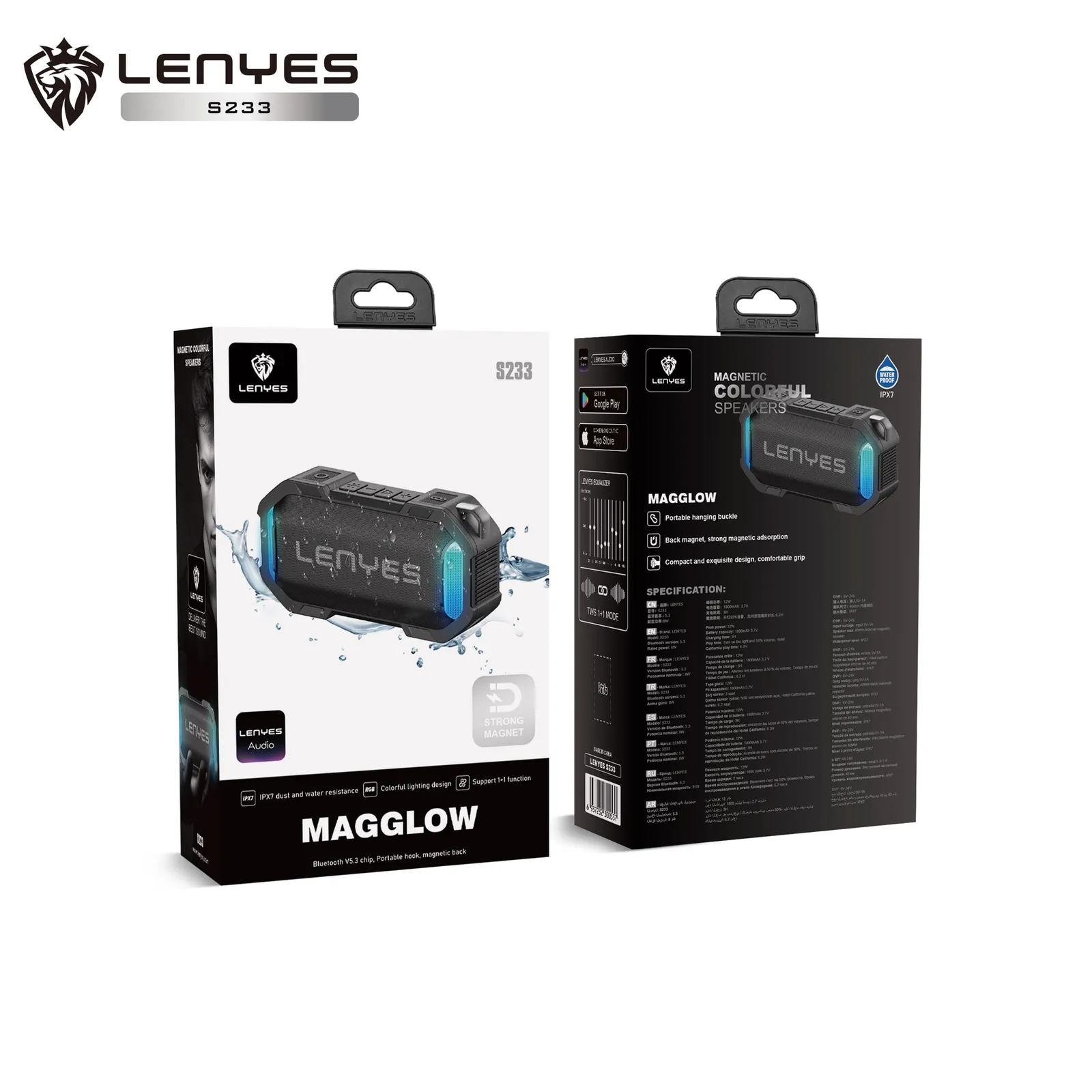 Lenyes Bluetooth Speaker S233