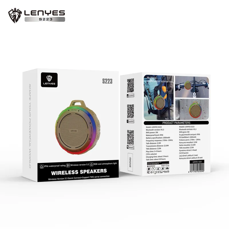 Lenyes Bluetooth Speaker S223