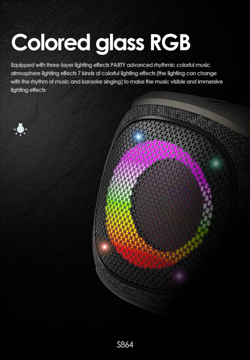 Lenyes Bluetooth Speaker S864