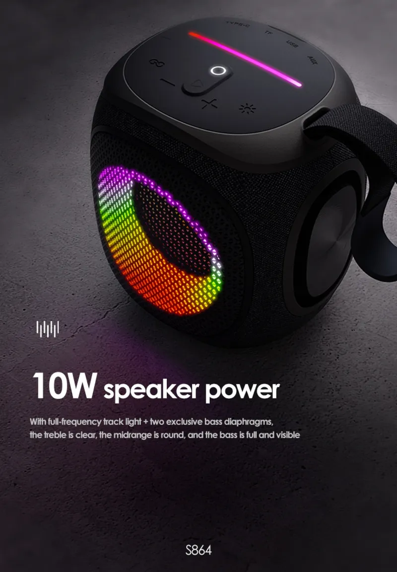 Lenyes Bluetooth Speaker S864