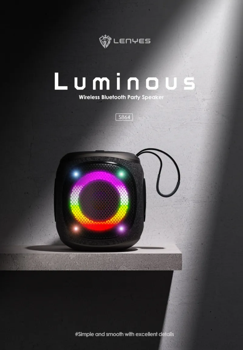 Lenyes Bluetooth Speaker S864