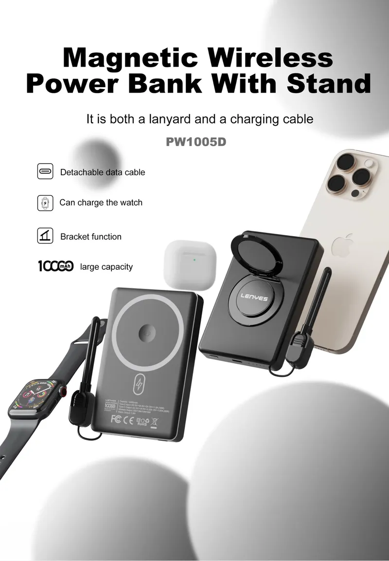 Lenyes 10,000 mAh Power Bank PW1005D