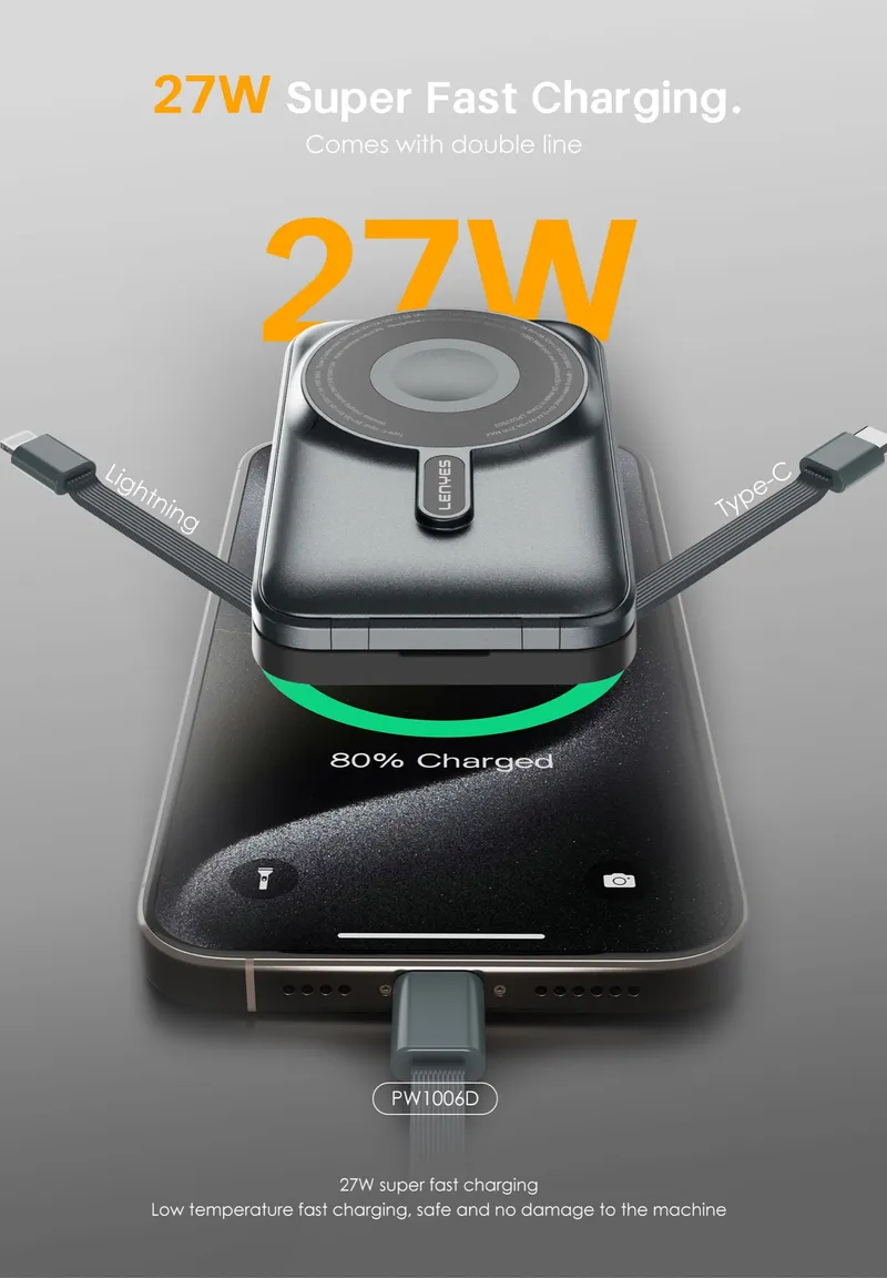 Lenyes 10,000 mAh Power Bank PW1006D