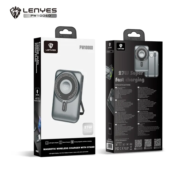 Lenyes 10,000 mAh Power Bank PW1006D