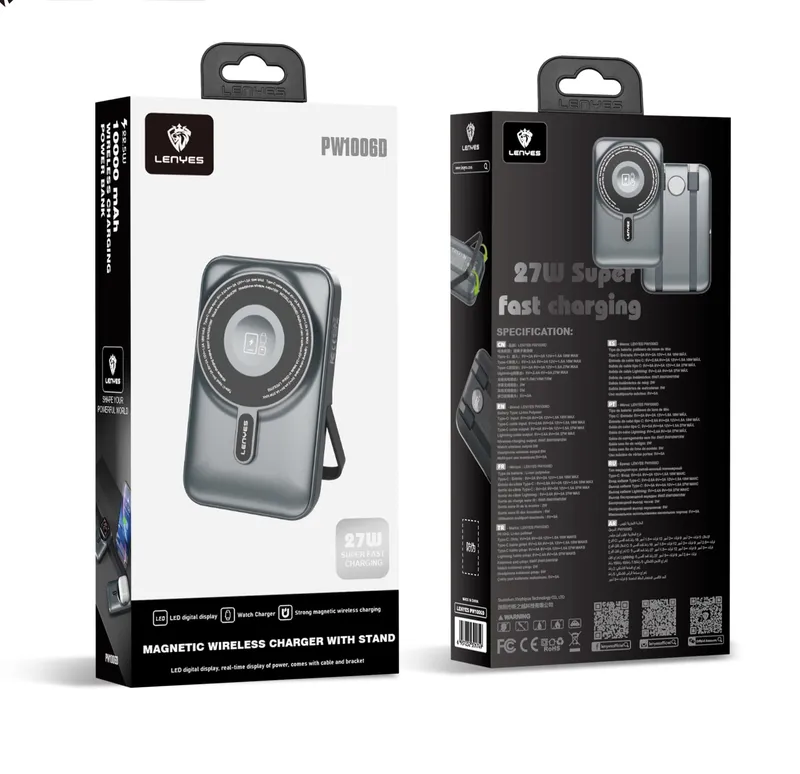 Lenyes 10,000 mAh Power Bank PW1006D