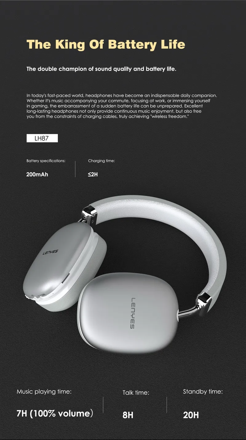 Lenyes Headphones LH87