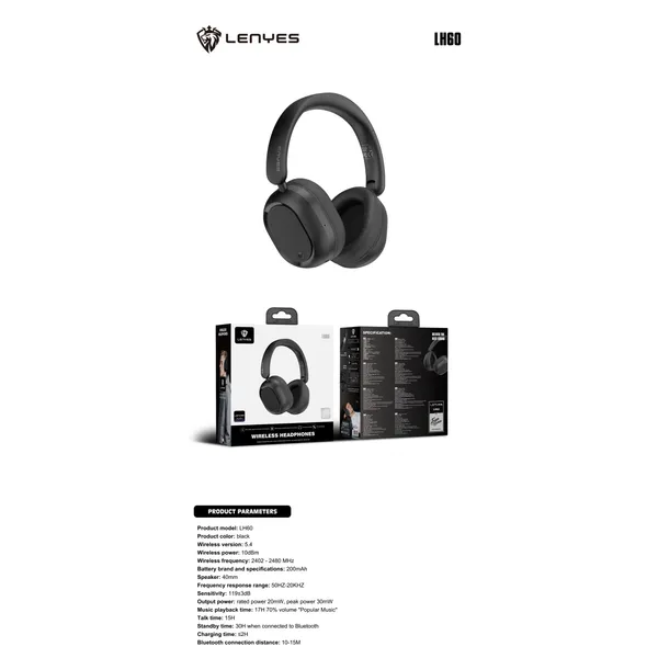 Lenyes Headphones LH60