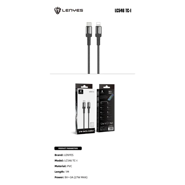 Lenyes USB-C to Lightning Cable LC546