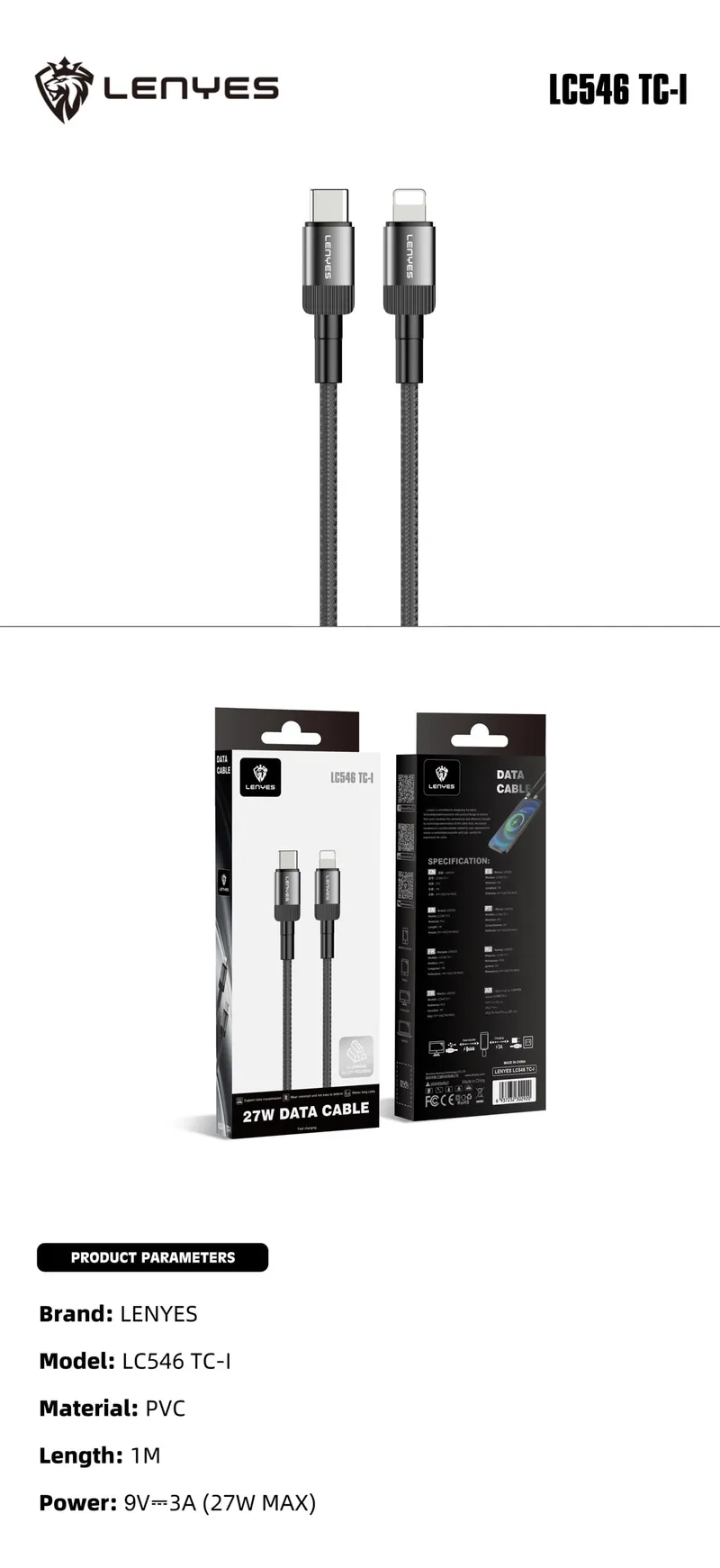 Lenyes USB-C to USB-C Cable LC546