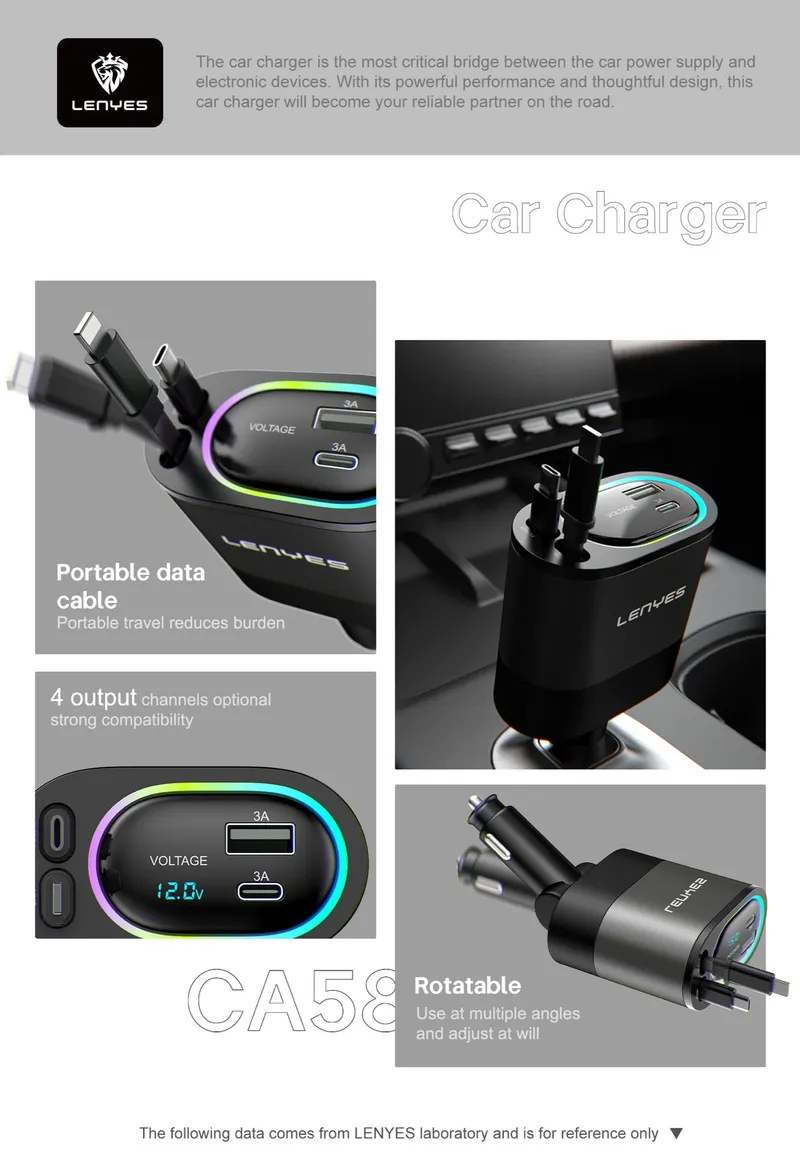 Lenyes Car Charger CA58