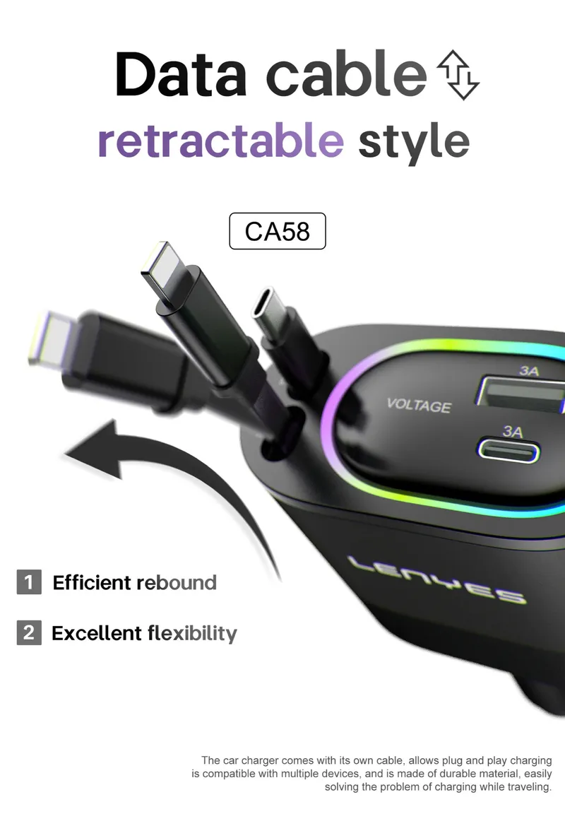 Lenyes Car Charger CA58