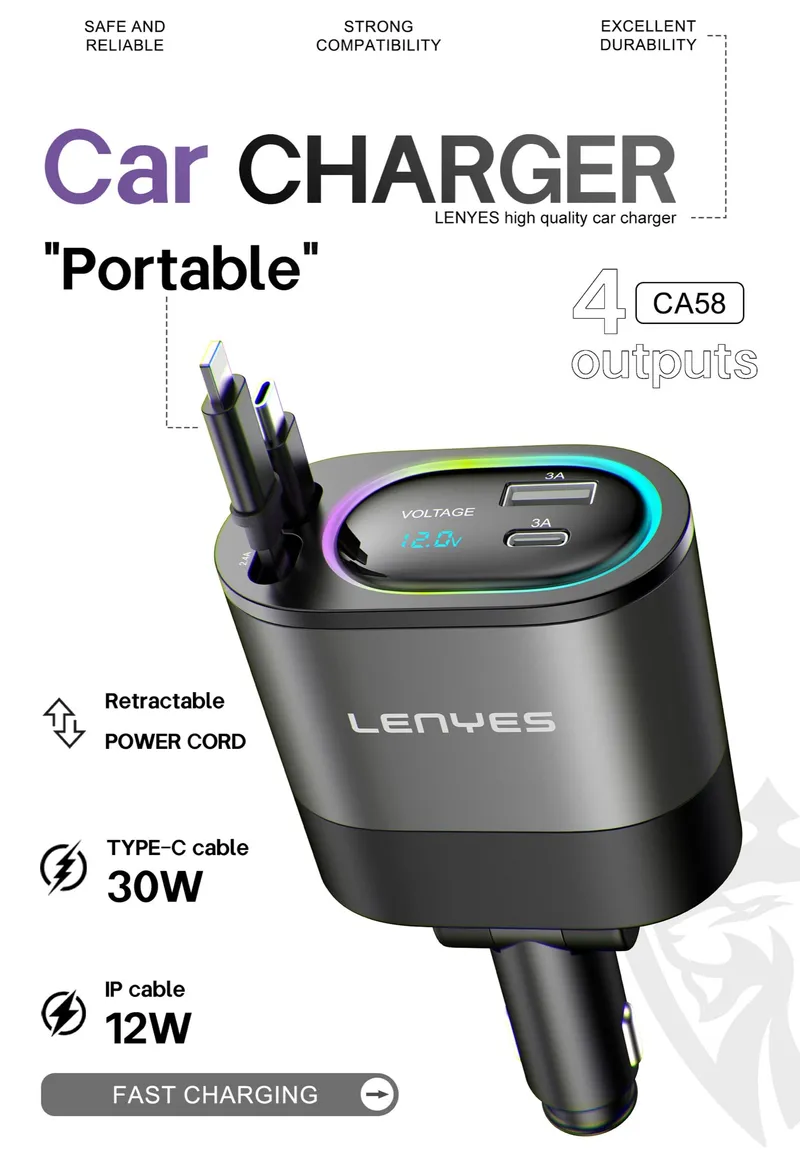 Lenyes Car Charger CA58