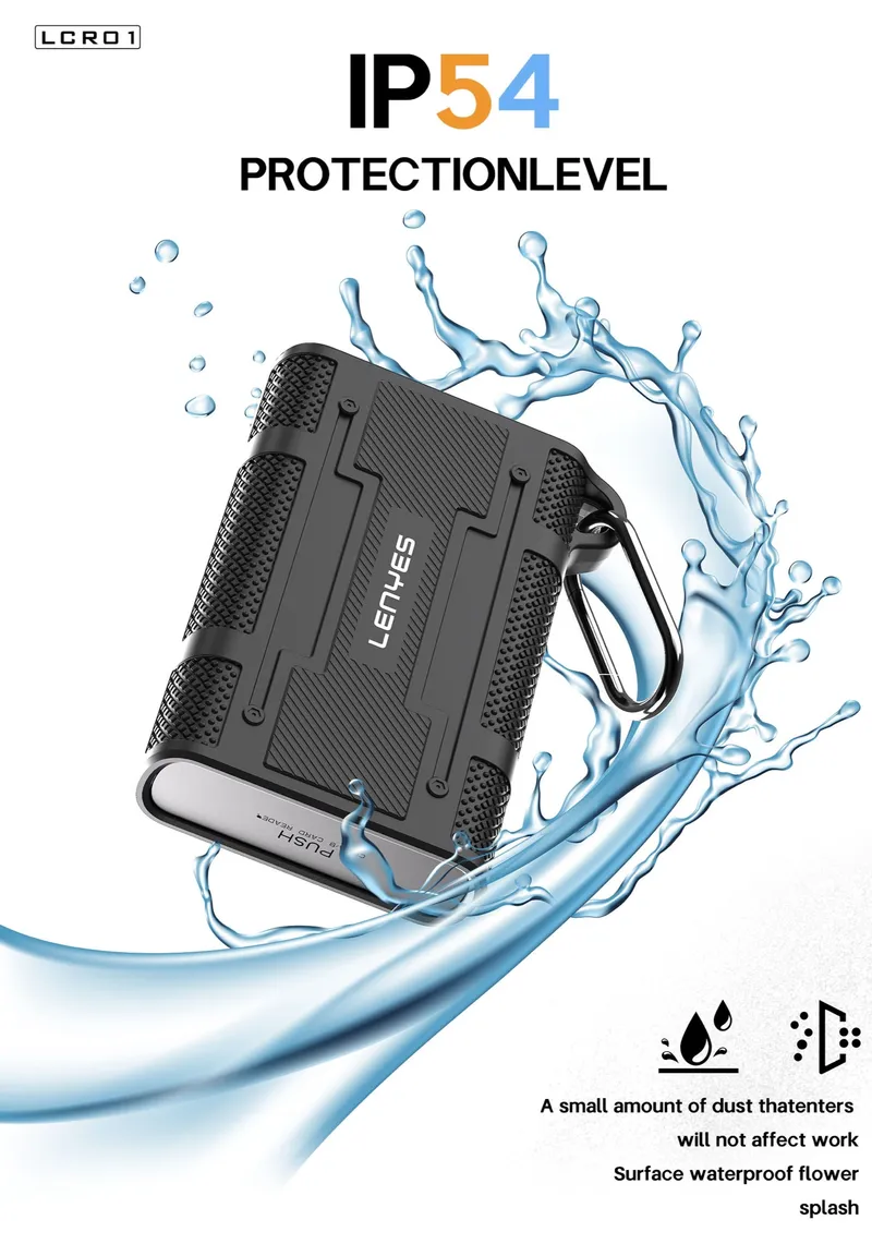 Lenyes USB-C SD/TF Card Reader LCR01