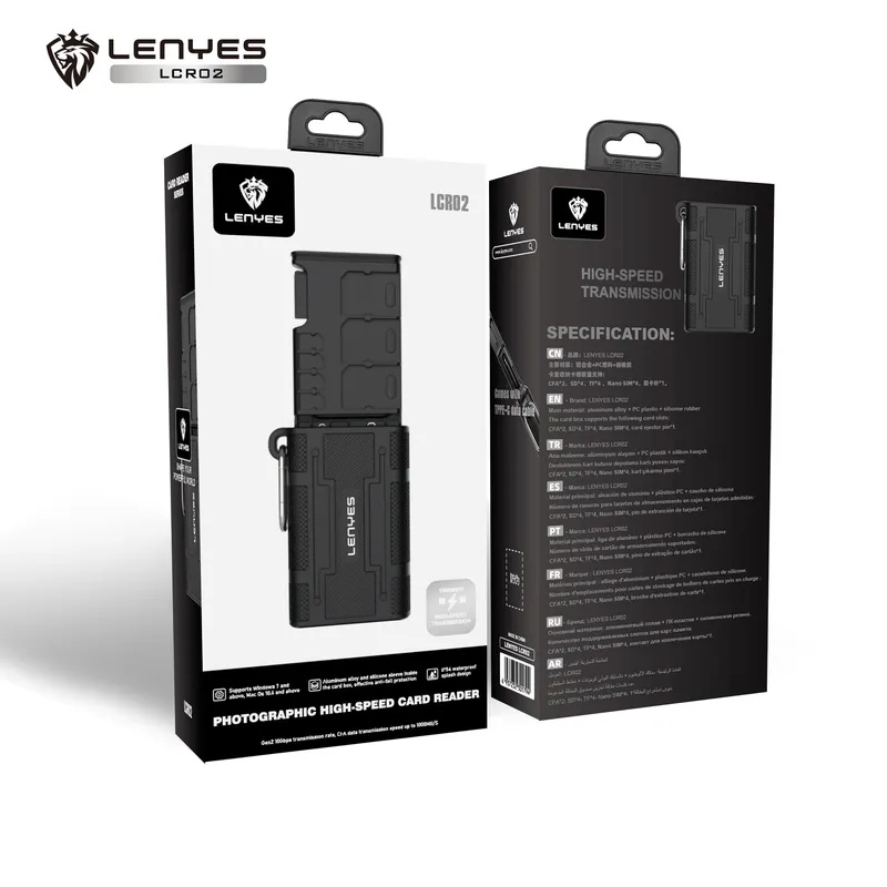 Lenyes USB-C SD/TF Card Reader LCR02