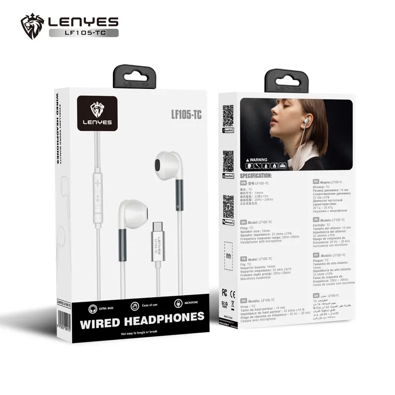 Lenyes USB-C Earphones LF105