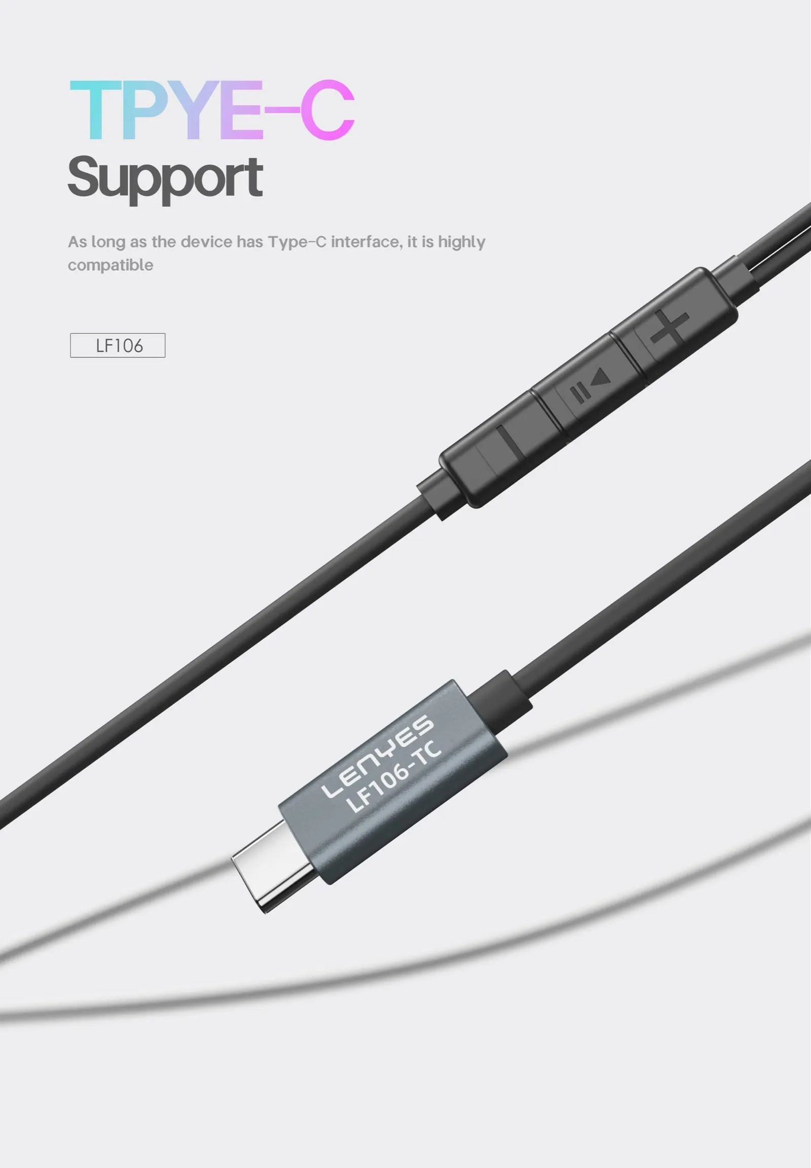 Lenyes USB-C Earphones LF106