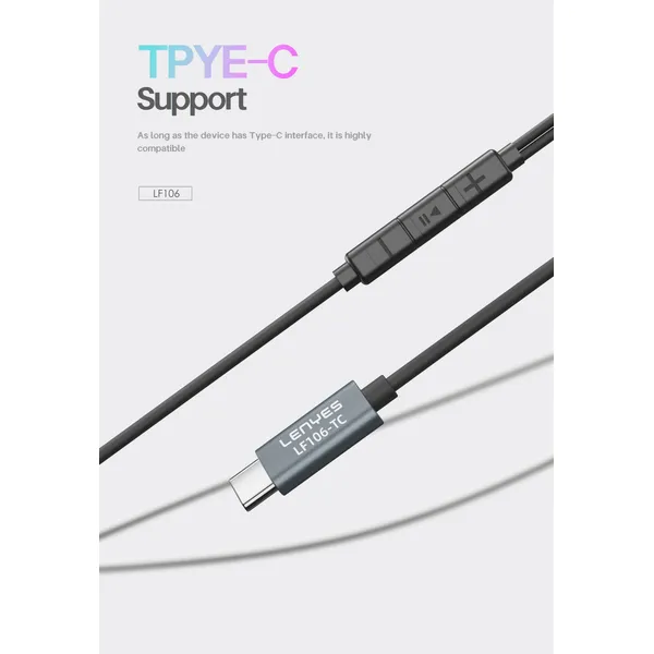 Lenyes USB-C Earphones LF106