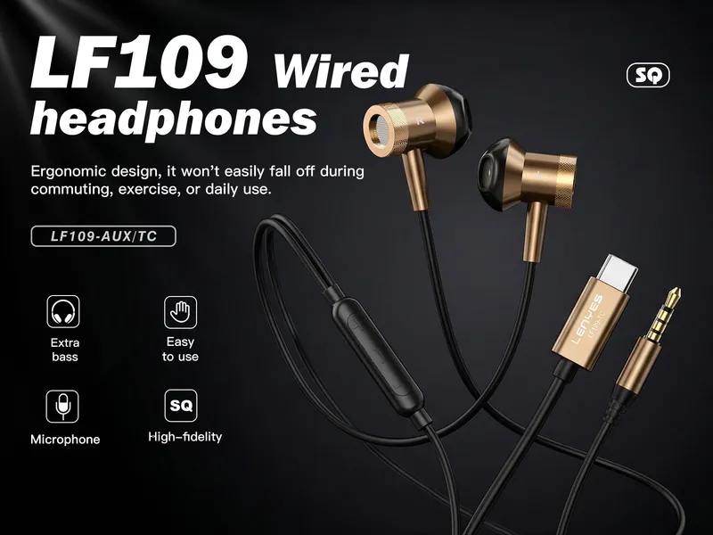 Lenyes USB-C Earphones LF109