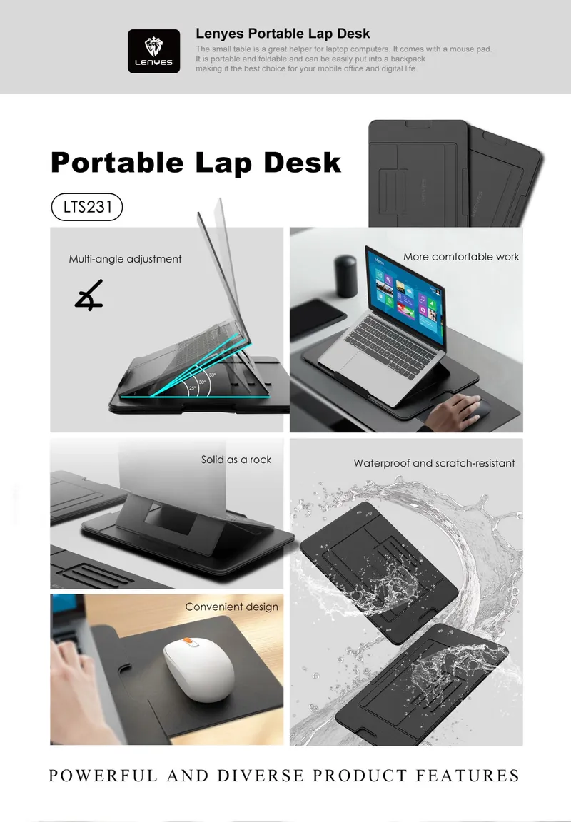 Lenyes Portable Lap Desk LTS231