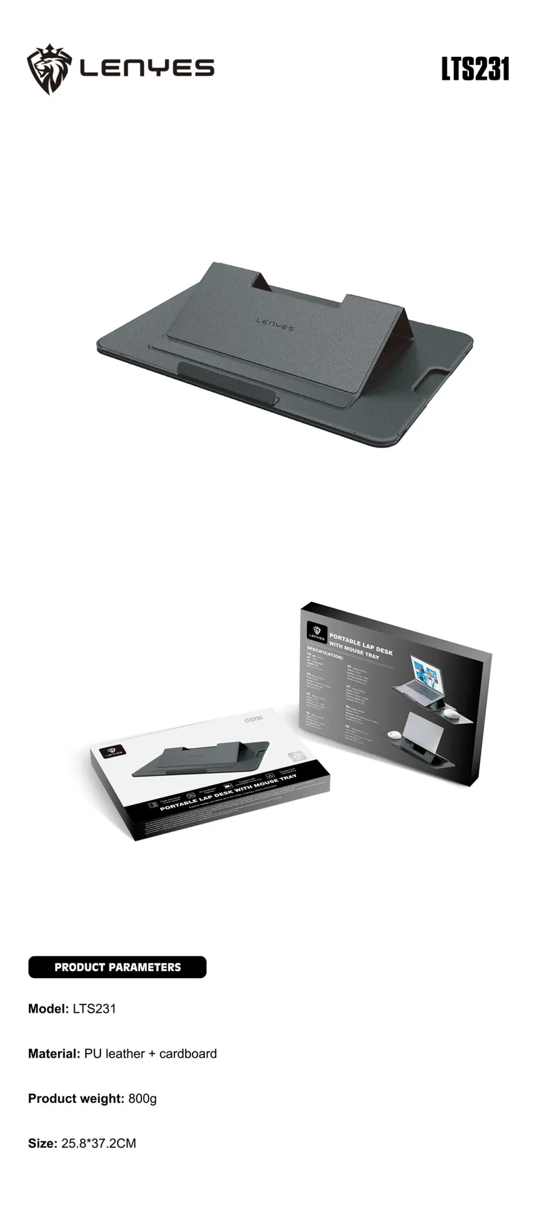 Lenyes Portable Lap Desk LTS231