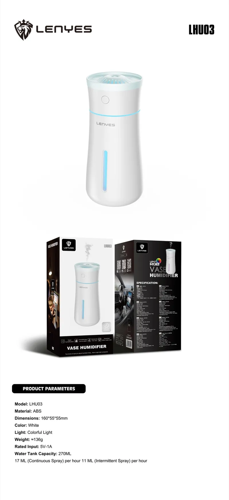 Lenyes Humidifier LHU03