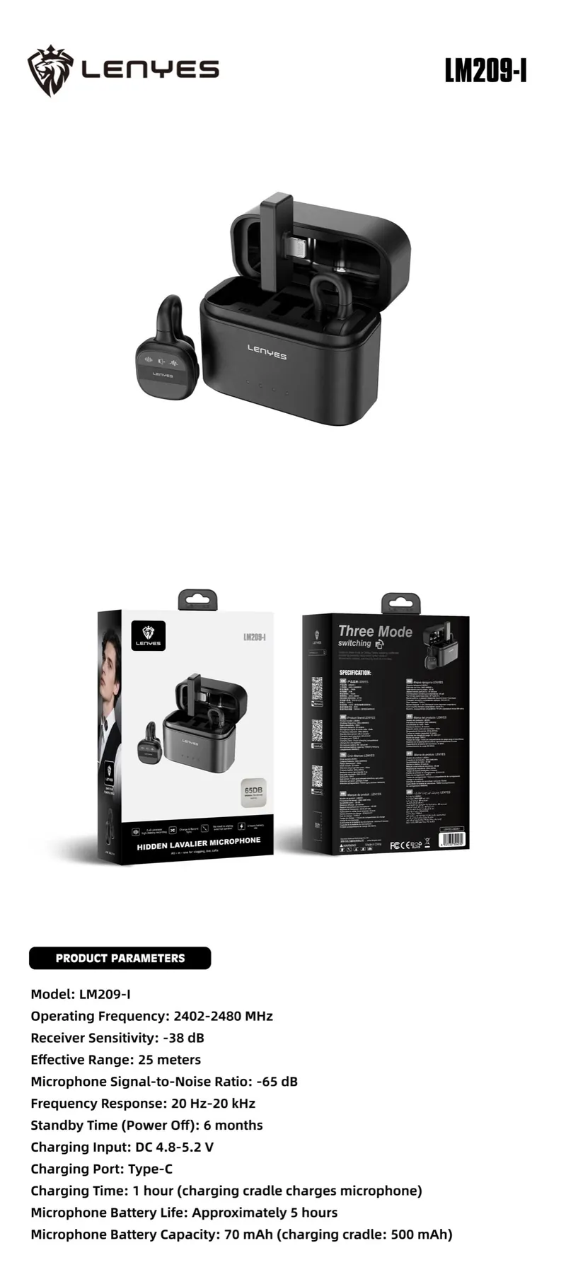 Lenyes USB-C Microphone LM209