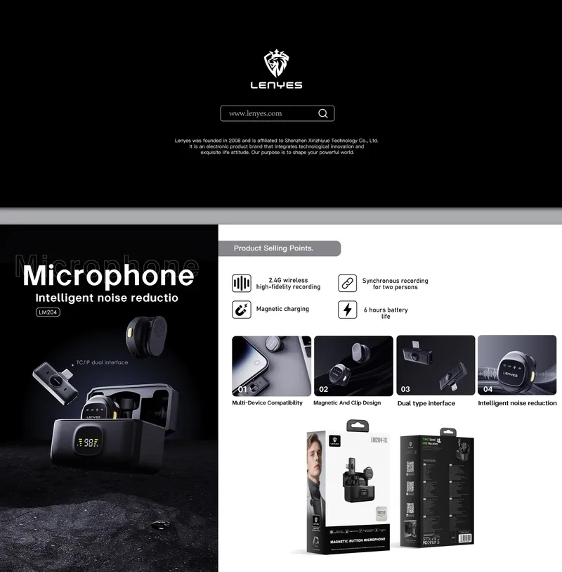 Lenyes USB-C Microphone LM204