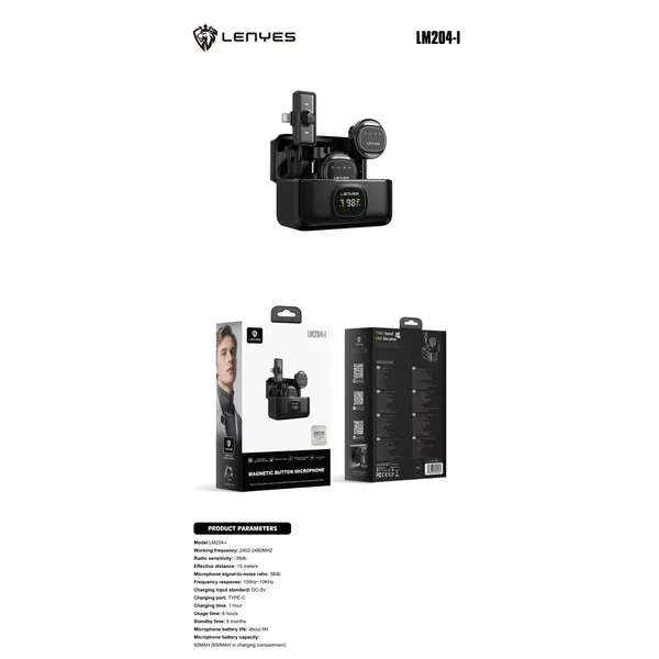Lenyes USB-C Microphone LM204