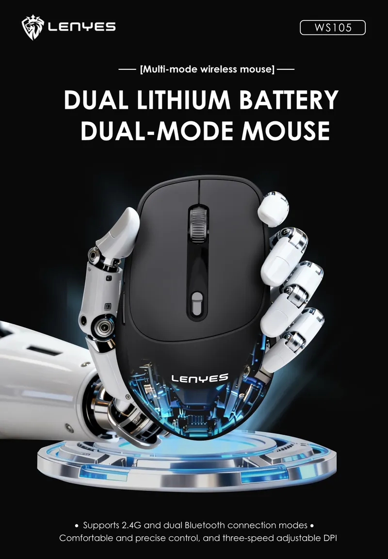 Lenyes Dual-Mode Wireless Mouse WS105