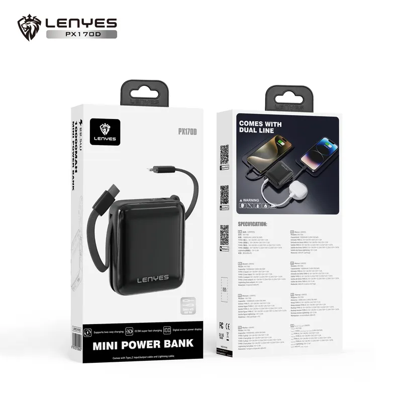 Lenyes 10,000 mAh Power Bank PX170D