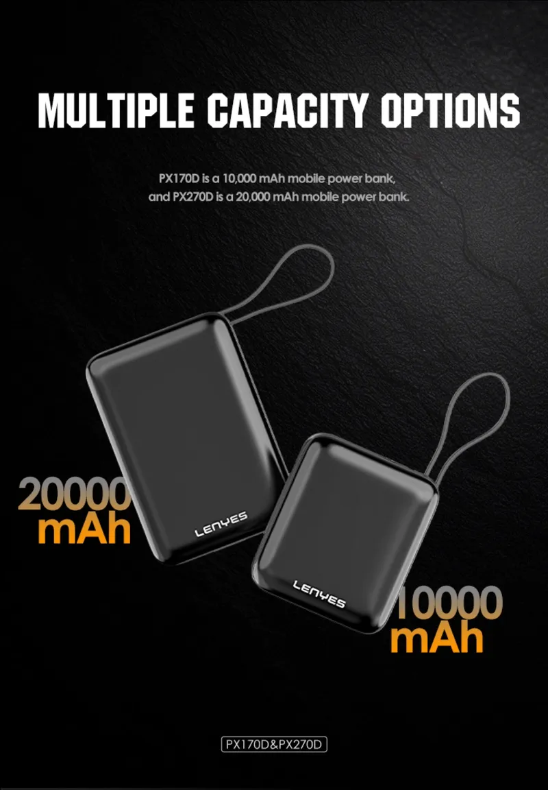Lenyes 10,000 mAh Power Bank PX170D