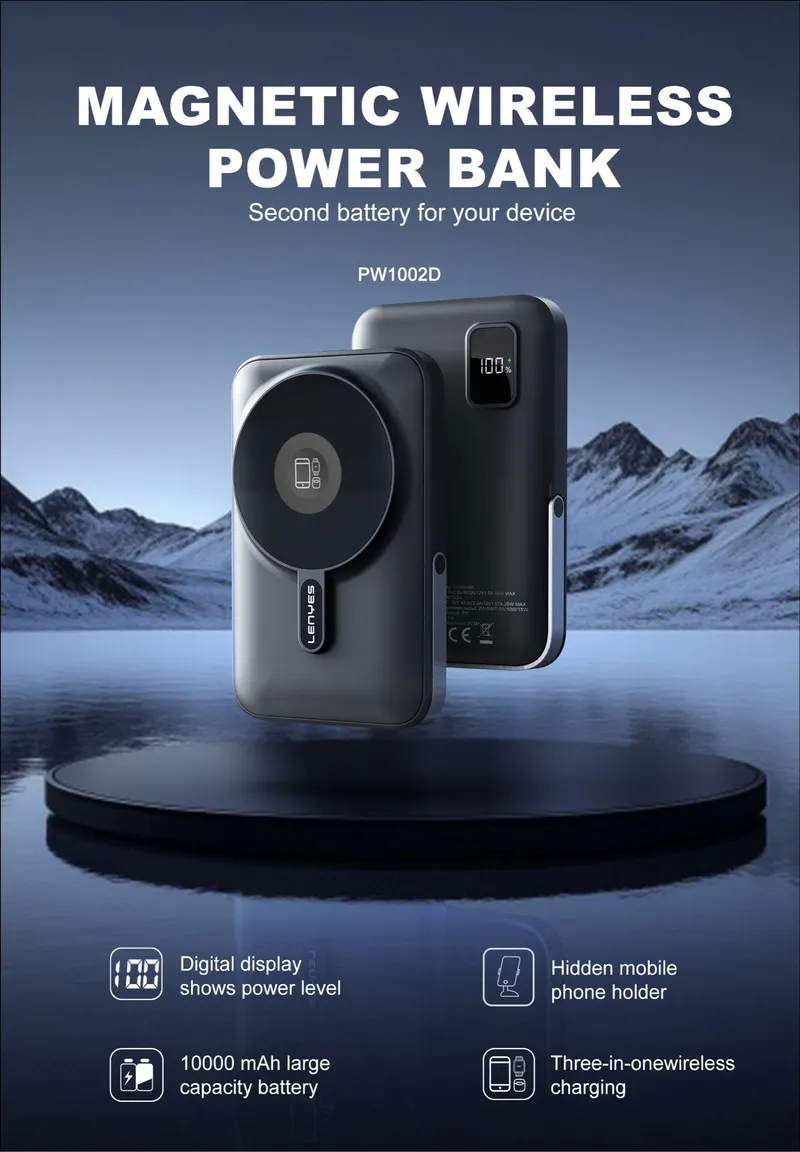 Lenyes 10,000 mAh Power Bank PW1002D
