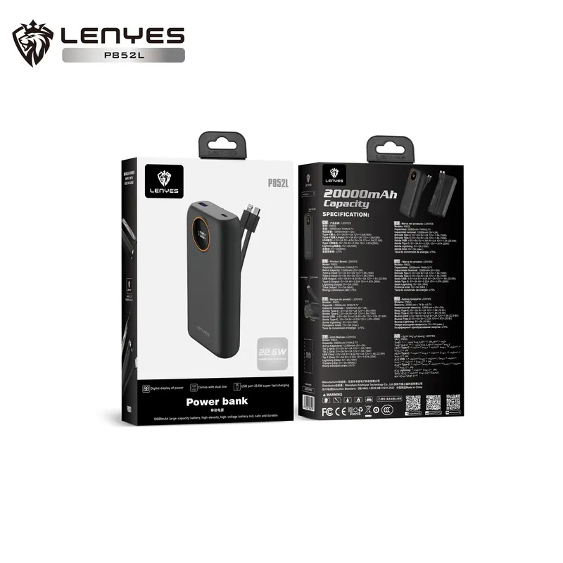 Lenyes 20,000 mAh Power Bank P852L