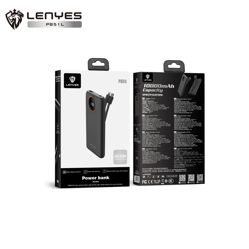 Lenyes 20,000 mAh Power Bank P852L
