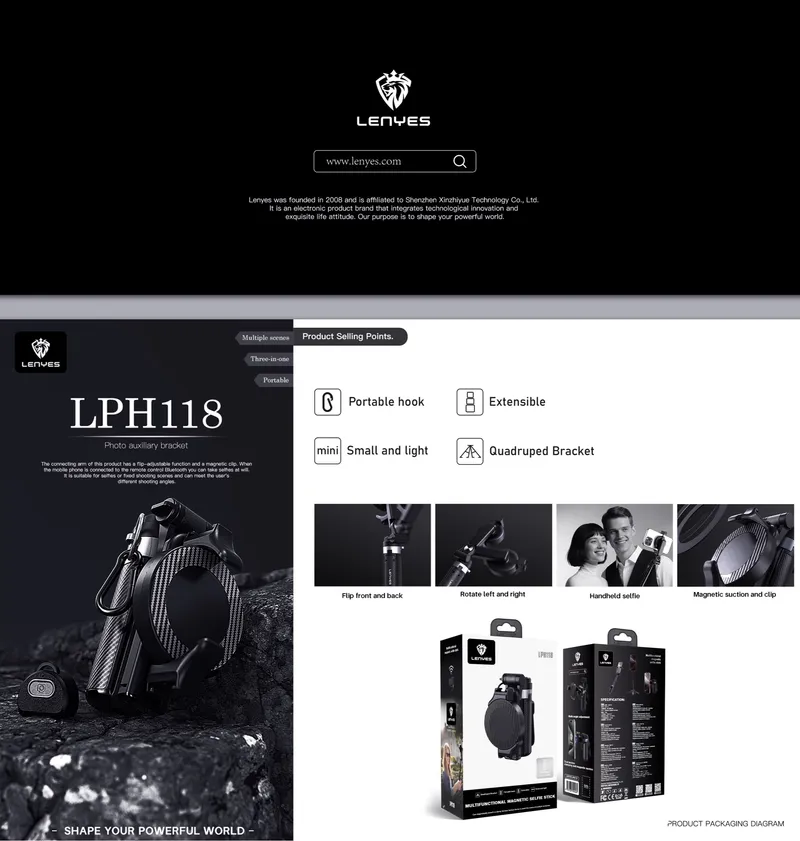 Lenyes Selfie Stick LPH118