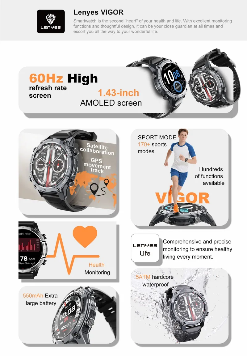 Lenyes Smart Watch VIGOR