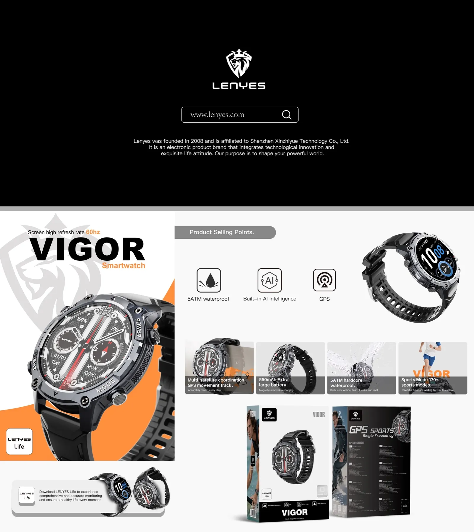 Lenyes Smart Watch VIGOR